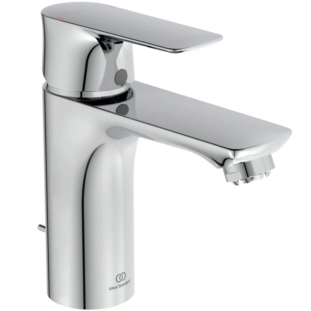 Waschtischarmatur Connect Air, Niederdruck, 5 l/min., mit Ablaufgarnitur, Ausladung 112mm, Brushed Gold