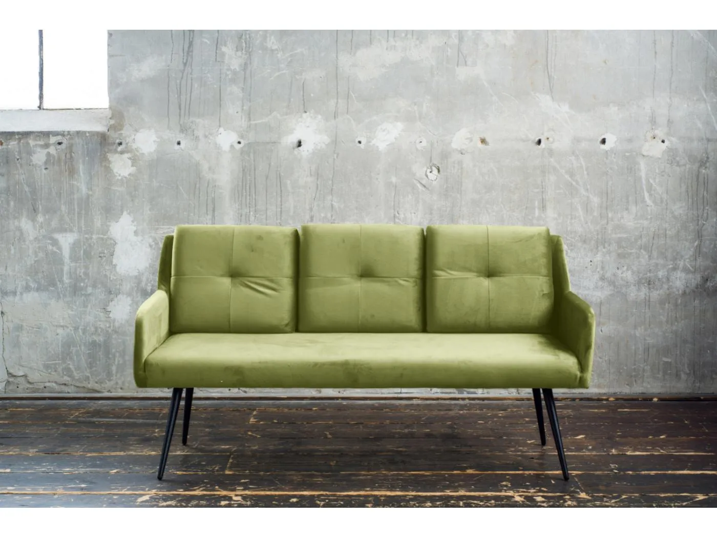 Esszimmerbank - Grün Velvet - PIRI