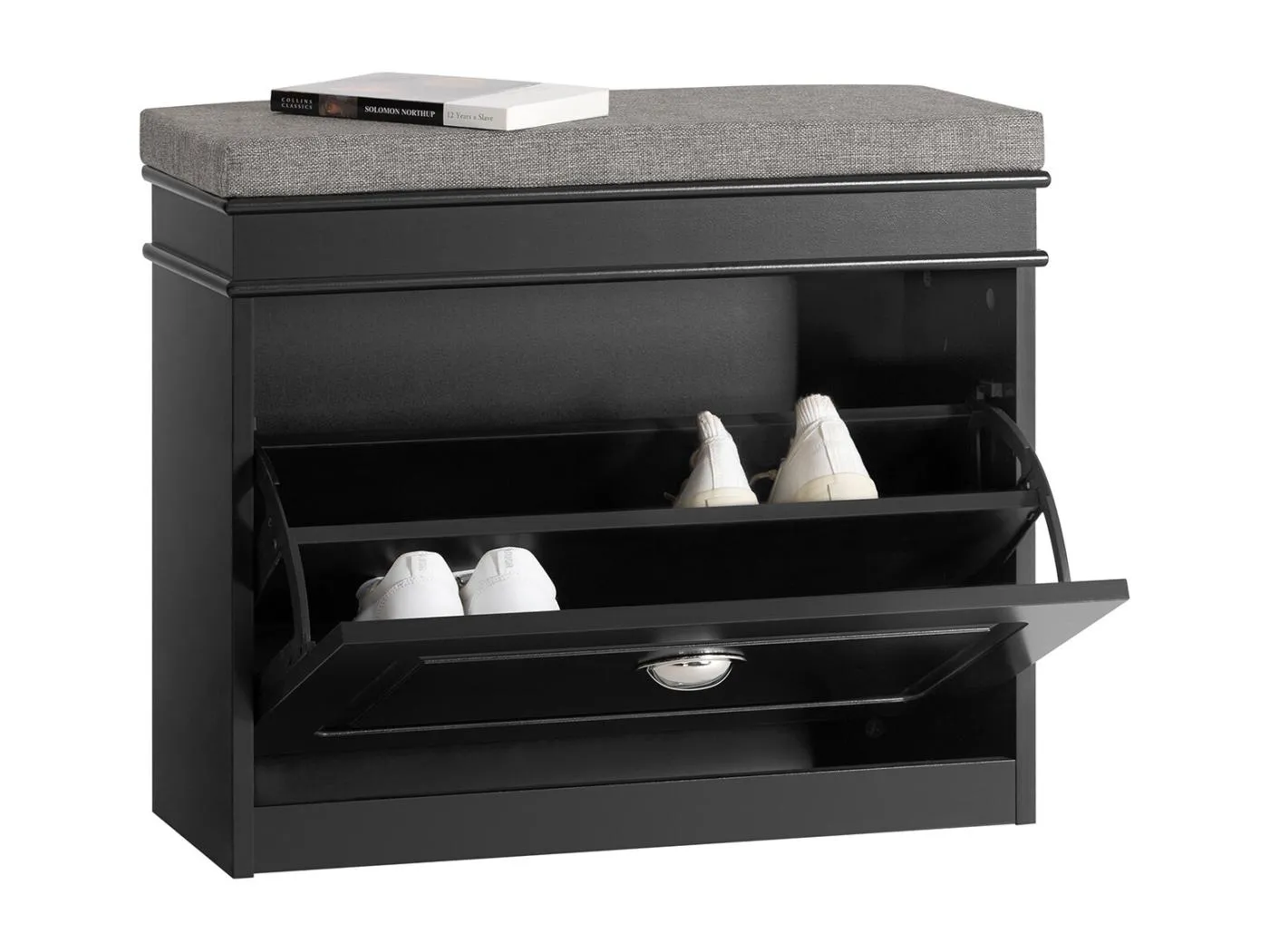 Sitzbank FSR82-K-SCH 60 x 51 x 24 cm Schwarz