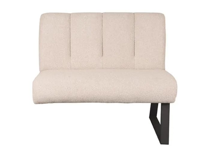 Esszimmersofa Modula - Natur - Boucle - 2-Sitzer - 100x62x92 cm