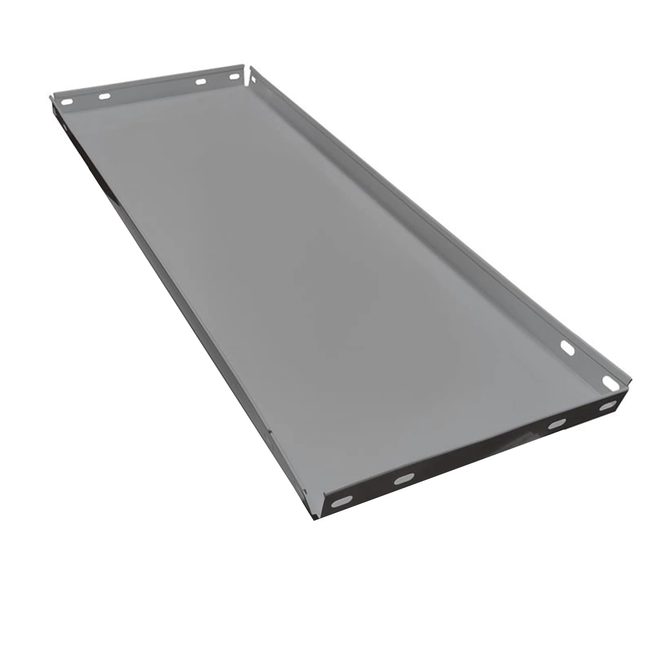 Zusatzebene für Schwerlastregal SHARK | BxT 80x30cm | Metallboden Grau | Traversen Grau