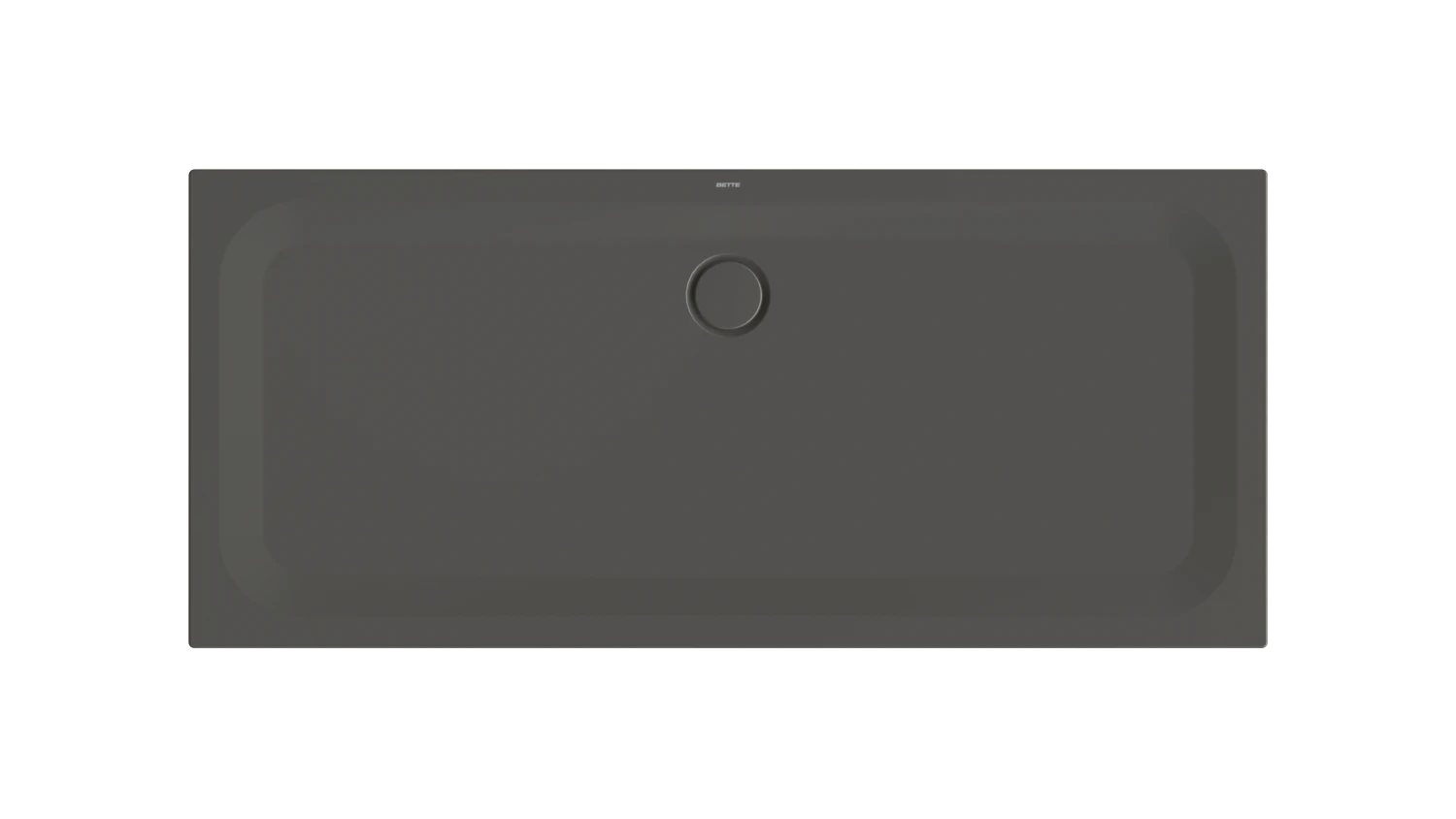 Bette rechteck Duschwanne „BetteUltra“ 180 × 80 cm in Anthracite