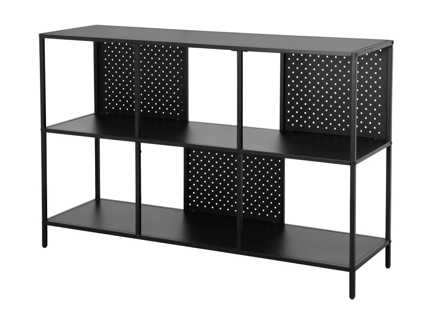 Charleston | Bücherregal aus schwarzem Metall