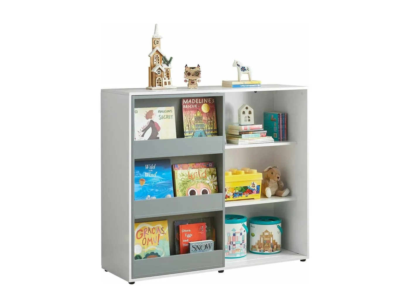 Kinderregal KMB33-W 119 x 116 x 39 cm Weiß