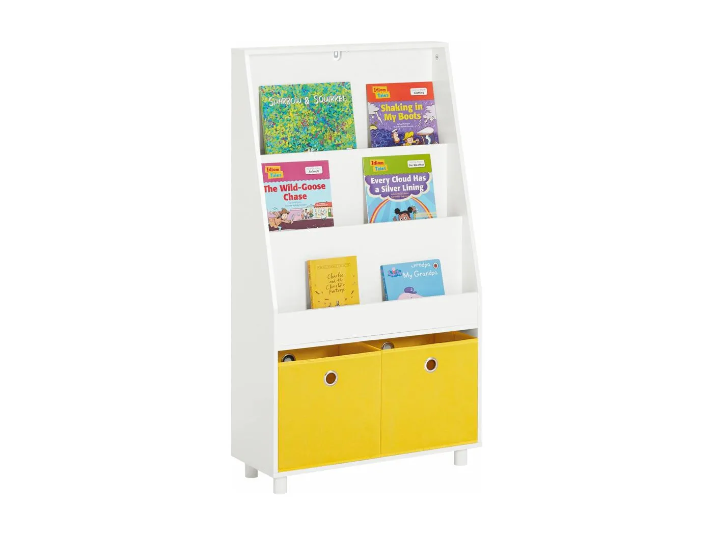 Kinderregal mit Boxen KMB69-W 25 x 110 x 60cm