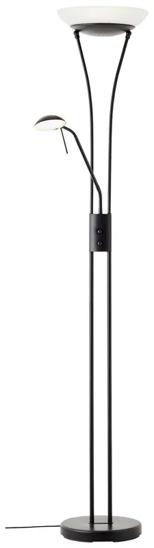 Brilliant Finn Led Deckenfluter Lesearm Stehleuchte Schwarz Dimmbar Led Lampe B-Ware