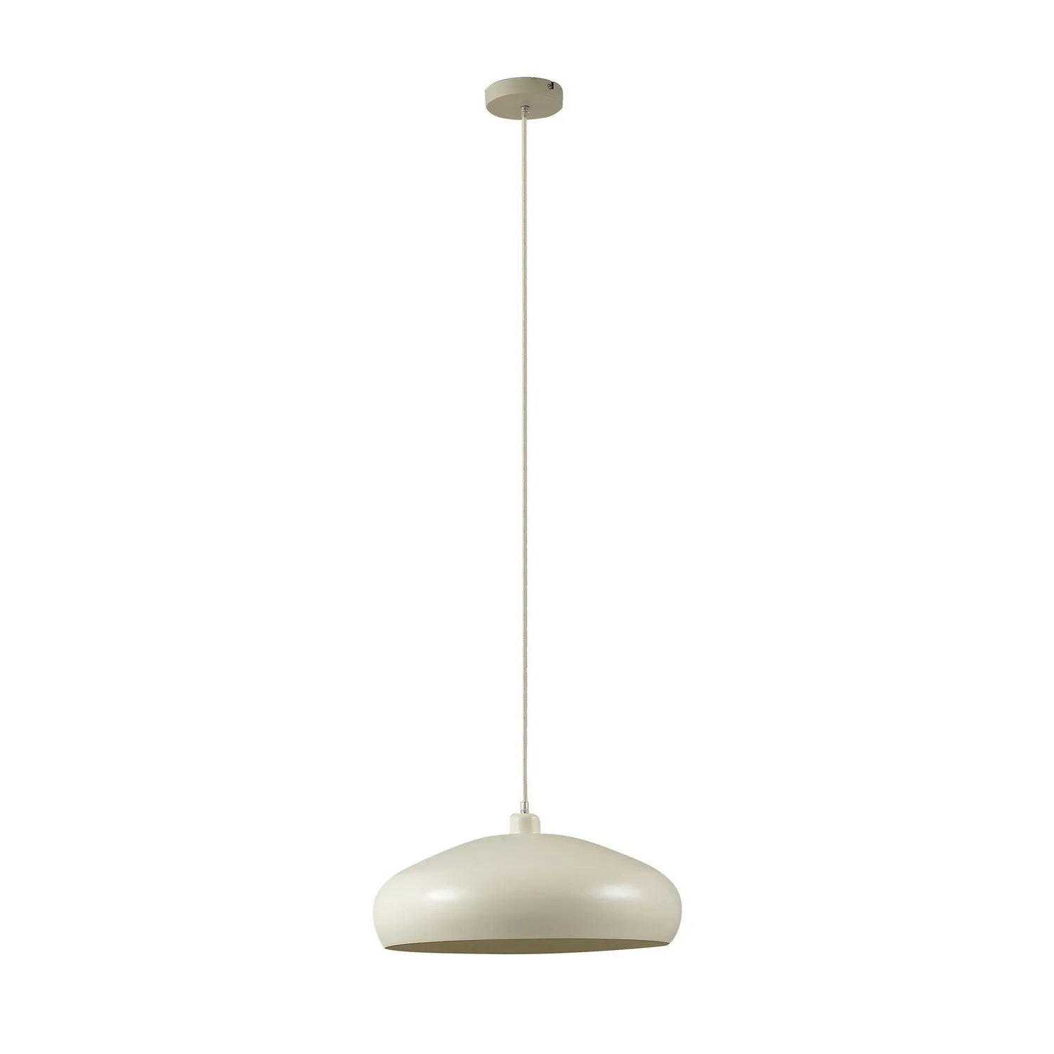 Lindby Hängeleuchte Elover Beige ø 45 Cm Eisen Deckenlampe Deckenleuchte La689 B-Ware