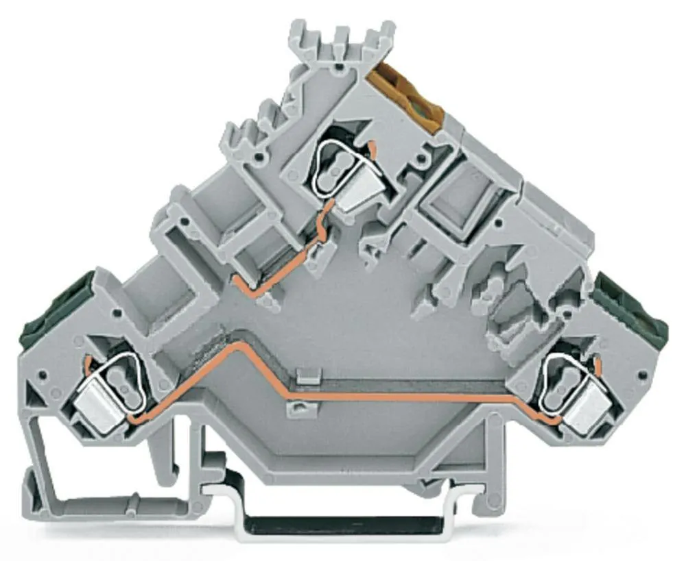 Wago Aktorenklemme Initiatorklemme Klemme 5 Mm Zugfeder Belegung: L Grau 50 St.  B-Ware