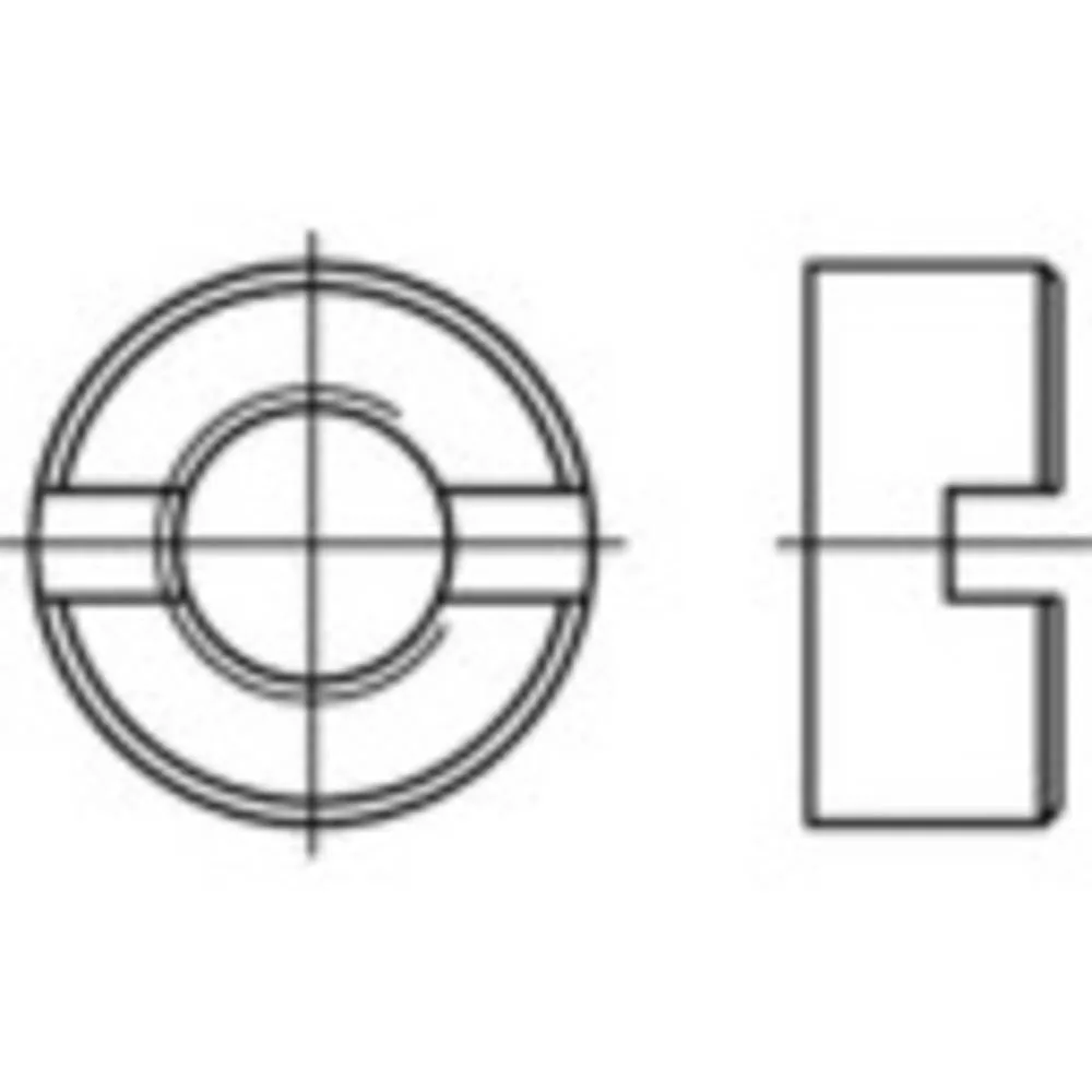 Toolcraft To 5380863 Schlitzmuttern M3 Muttern B-Ware