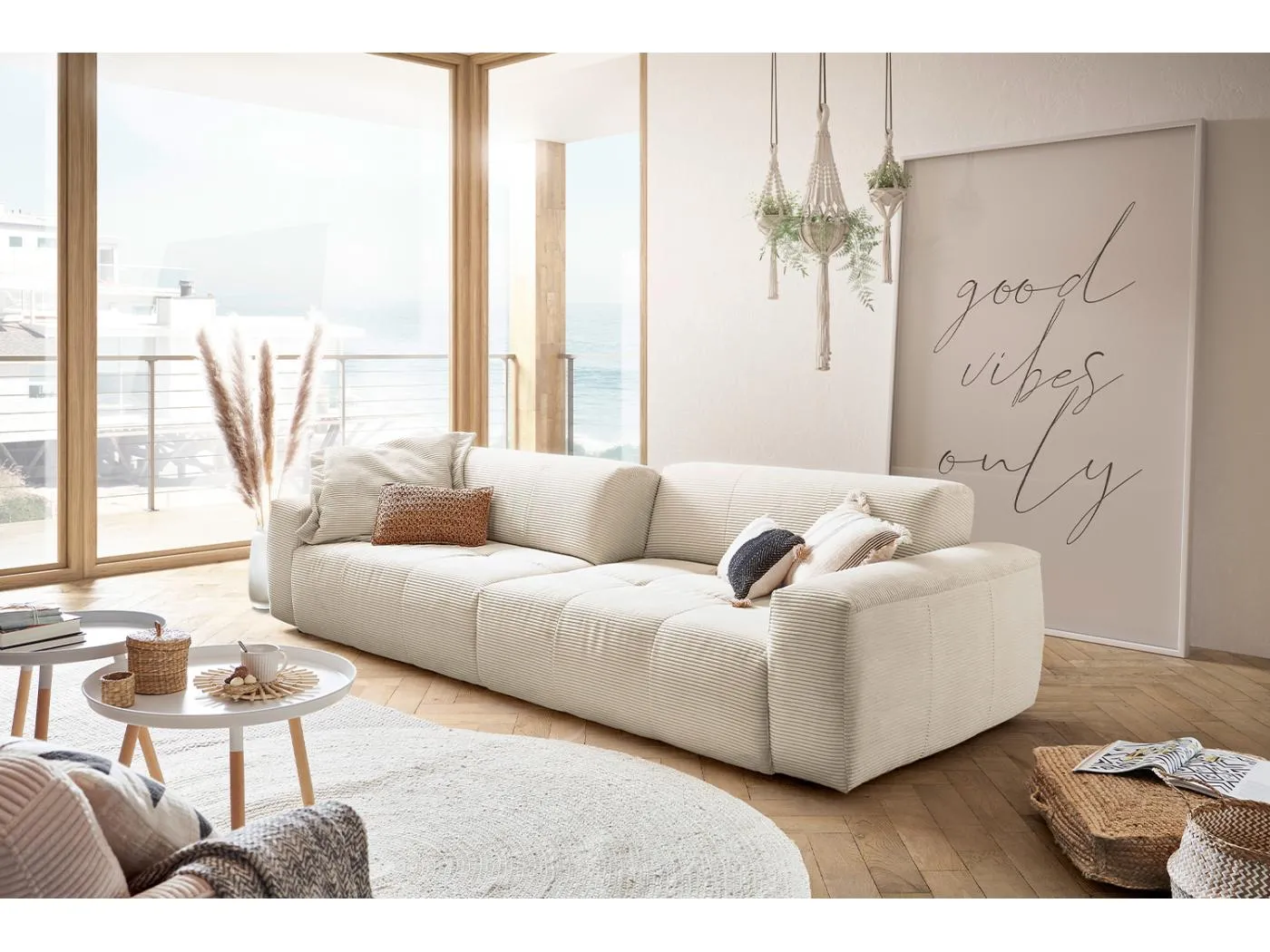 Sofa - Weiß Cord - PALACE