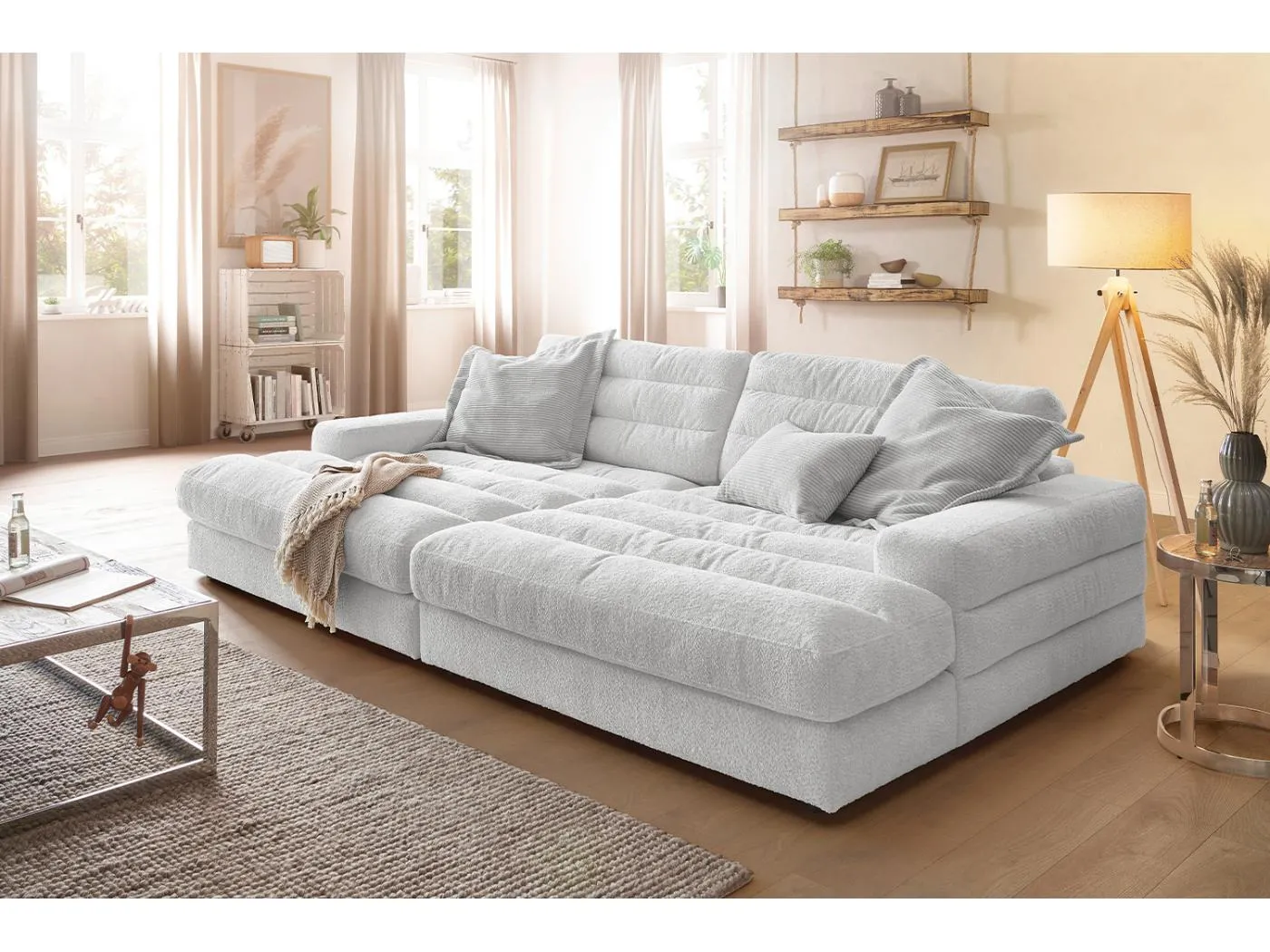 Big - Hellgrau Webstoff - LANA