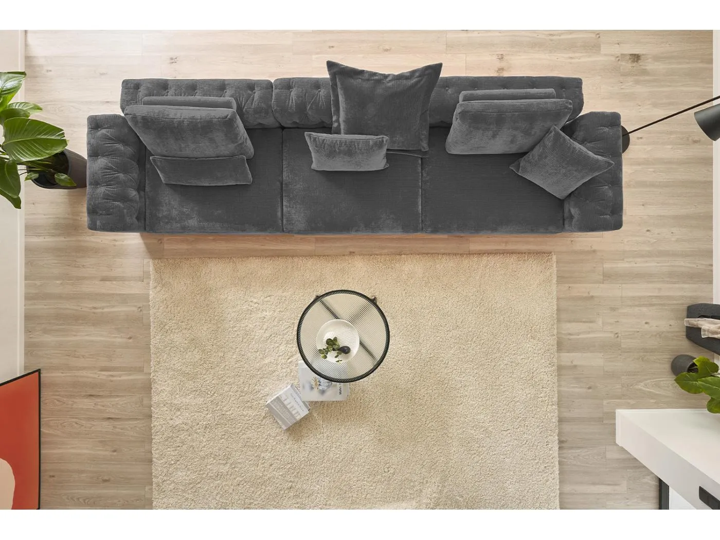 Modulsofa - Anthrazit Cord - SEPHI