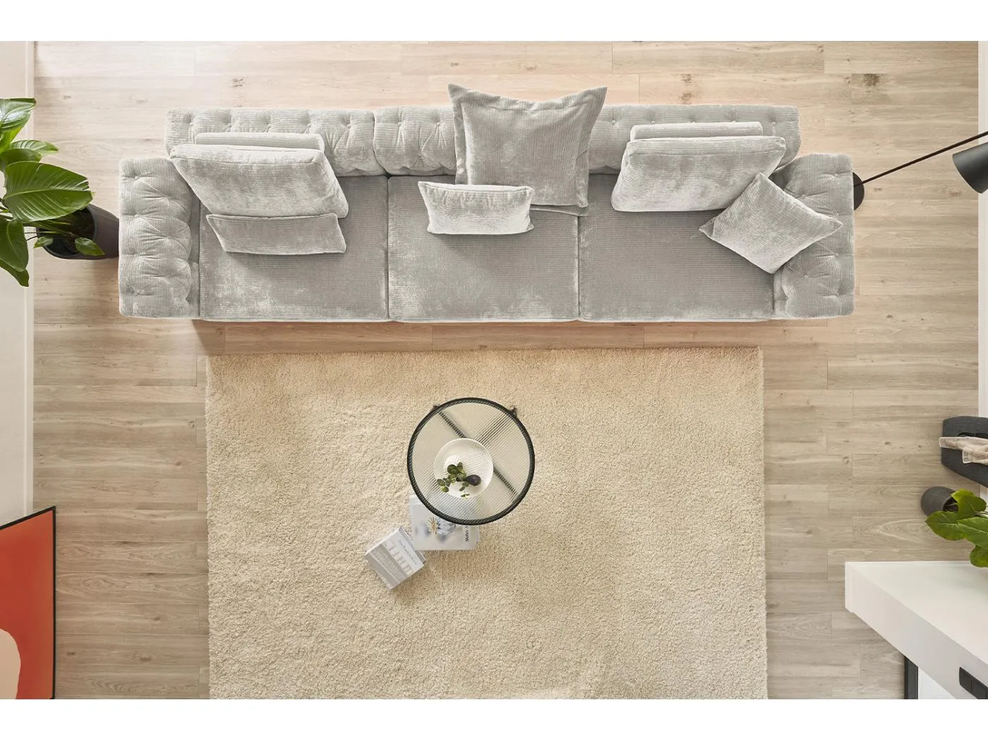 Modulsofa - Silber Cord - SEPHI