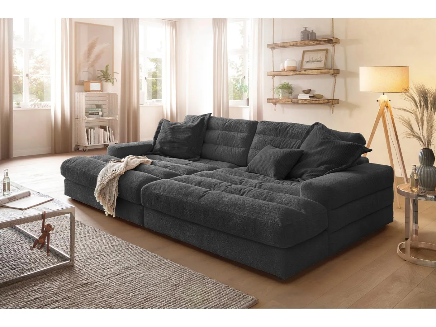 Big - Schwarz Webstoff - LANA