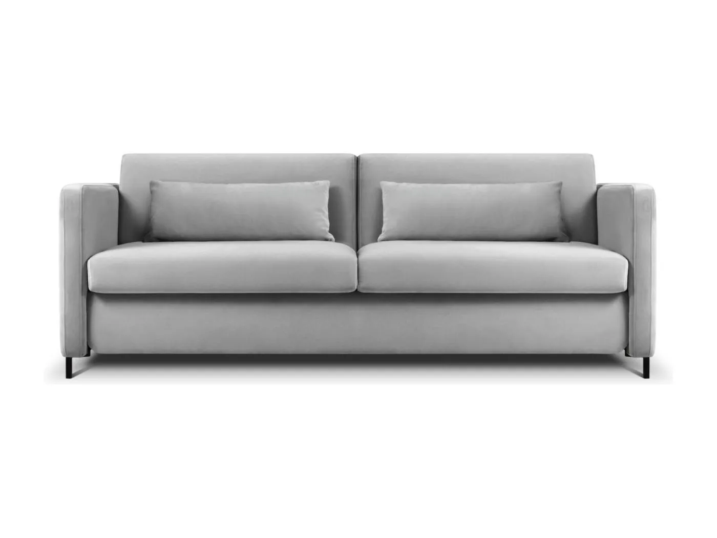 CXL by Christian Lacroix - 3-Sitzer ausklappbares Sofa "Yanis" Sitzer aus Samt grau - 202x102x80cm