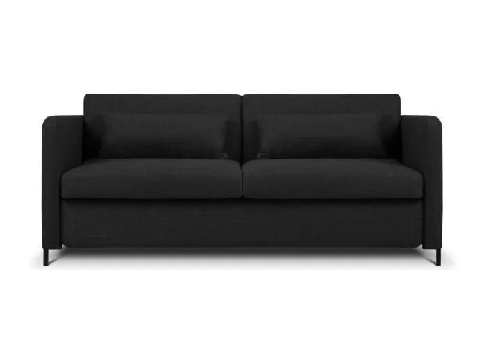CXL by Christian Lacroix - 2-Sitzer ausklappbares Sofa "Yanis" Sitzer aus strukturiertem Stoff dunkelgrau - 182x102x80cm