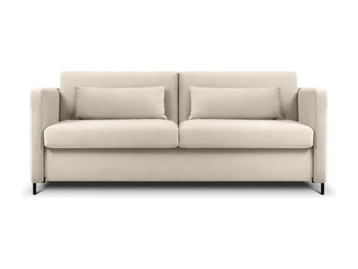 CXL by Christian Lacroix - 2-Sitzer ausklappbares Sofa "Yanis" Sitzer aus Samt beige - 182x102x80cm