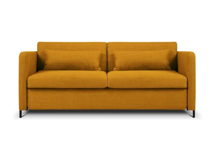 CXL by Christian Lacroix - 2-Sitzer ausklappbares Sofa "Yanis" Sitzer aus strukturiertem Stoff gold - 182x102x80cm