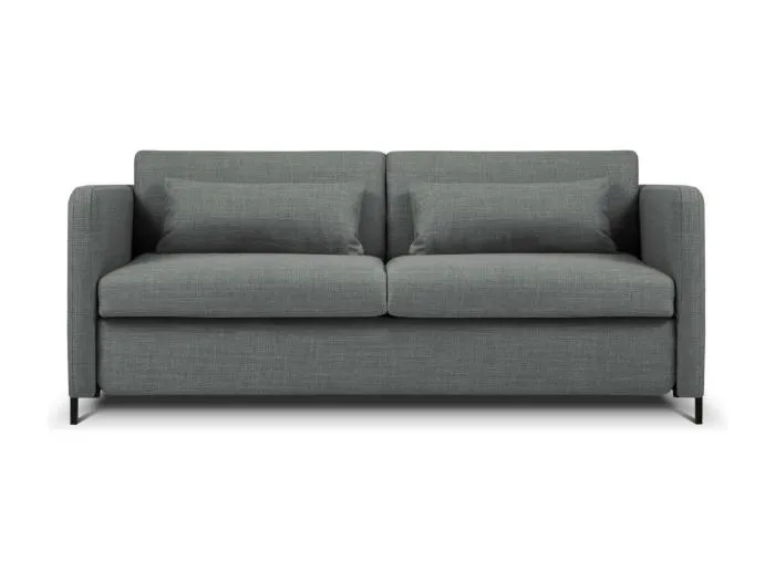 CXL by Christian Lacroix - 2-Sitzer ausklappbares Sofa "Yanis" Sitzer aus strukturiertem Stoff grau - 182x102x80cm