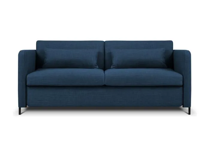 CXL by Christian Lacroix - 2-Sitzer ausklappbares Sofa "Yanis" Sitzer aus strukturiertem Stoff blau - 182x102x80cm