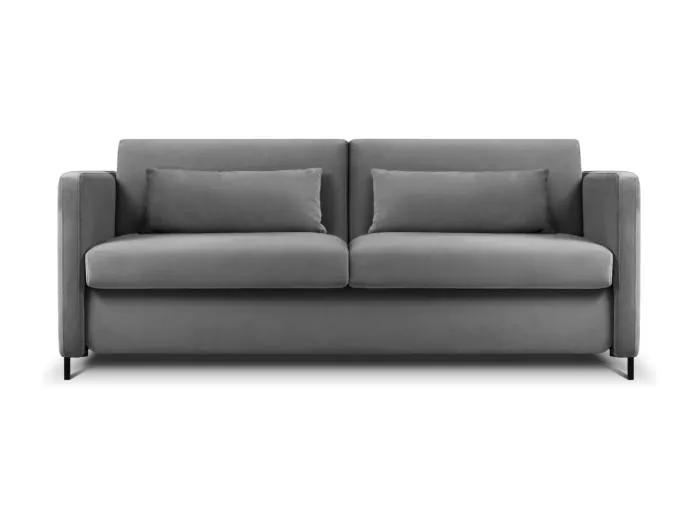 CXL by Christian Lacroix - 2-Sitzer ausklappbares Sofa "Yanis" Sitzer aus Samt dunkelgrau - 182x102x80cm