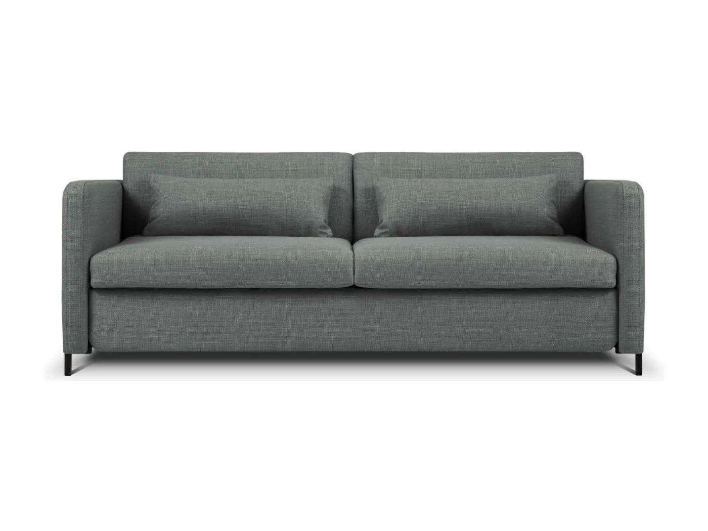 CXL by Christian Lacroix - 3-Sitzer ausklappbares Sofa "Yanis" Sitzer aus strukturiertem Stoff grau - 202x102x80cm