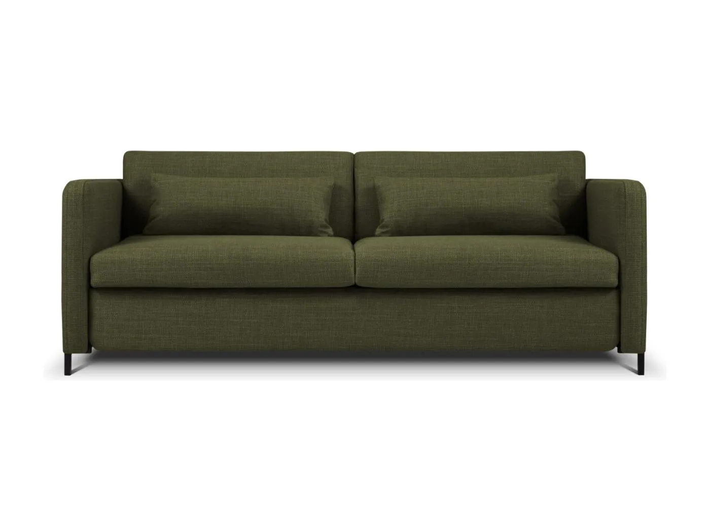 CXL by Christian Lacroix - 3-Sitzer ausklappbares Sofa "Yanis" Sitzer aus strukturiertem Stoff grün - 202x102x80cm