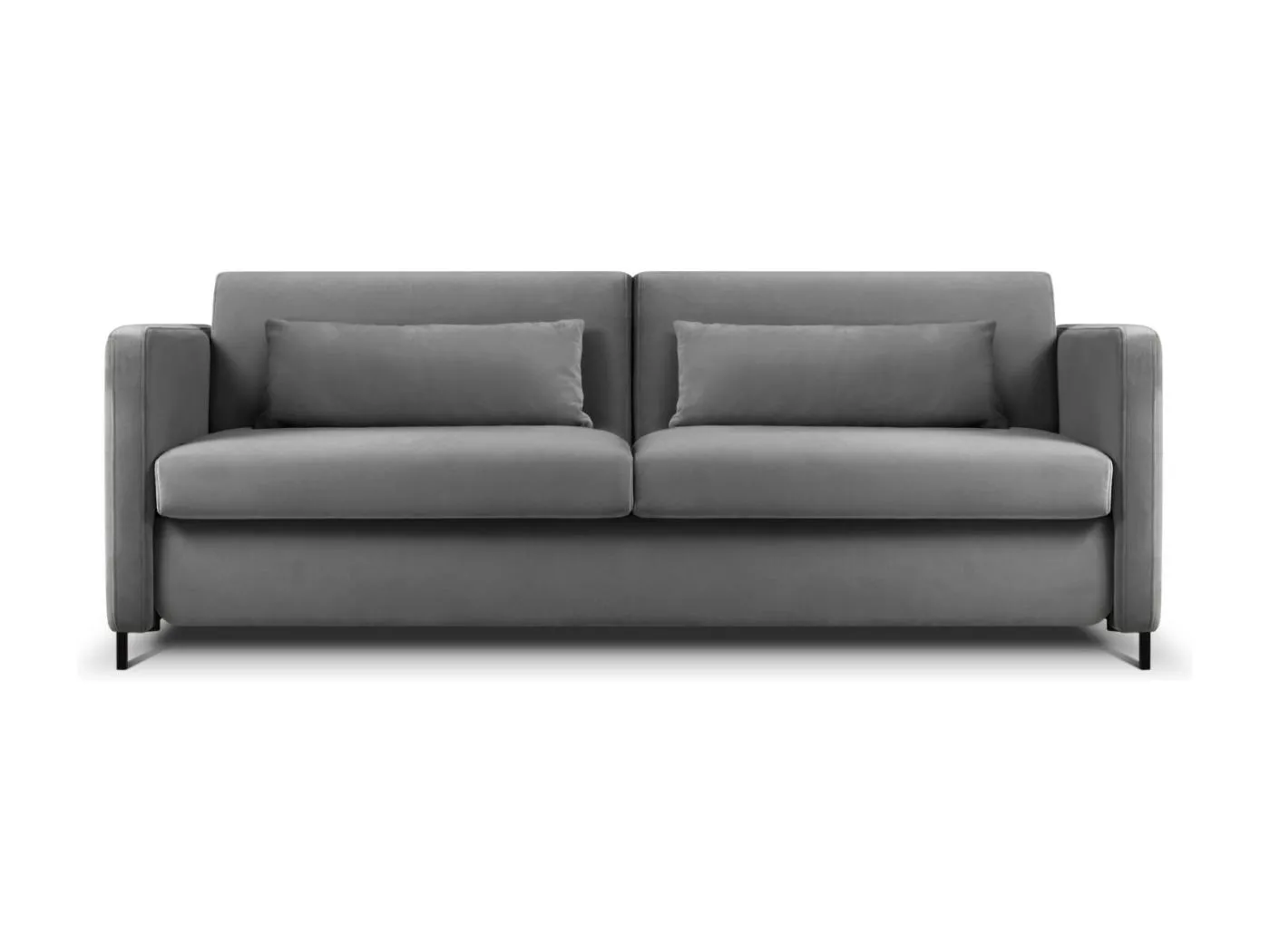 CXL by Christian Lacroix - 3-Sitzer ausklappbares Sofa "Yanis" Sitzer aus Samt dunkelgrau - 202x102x80cm