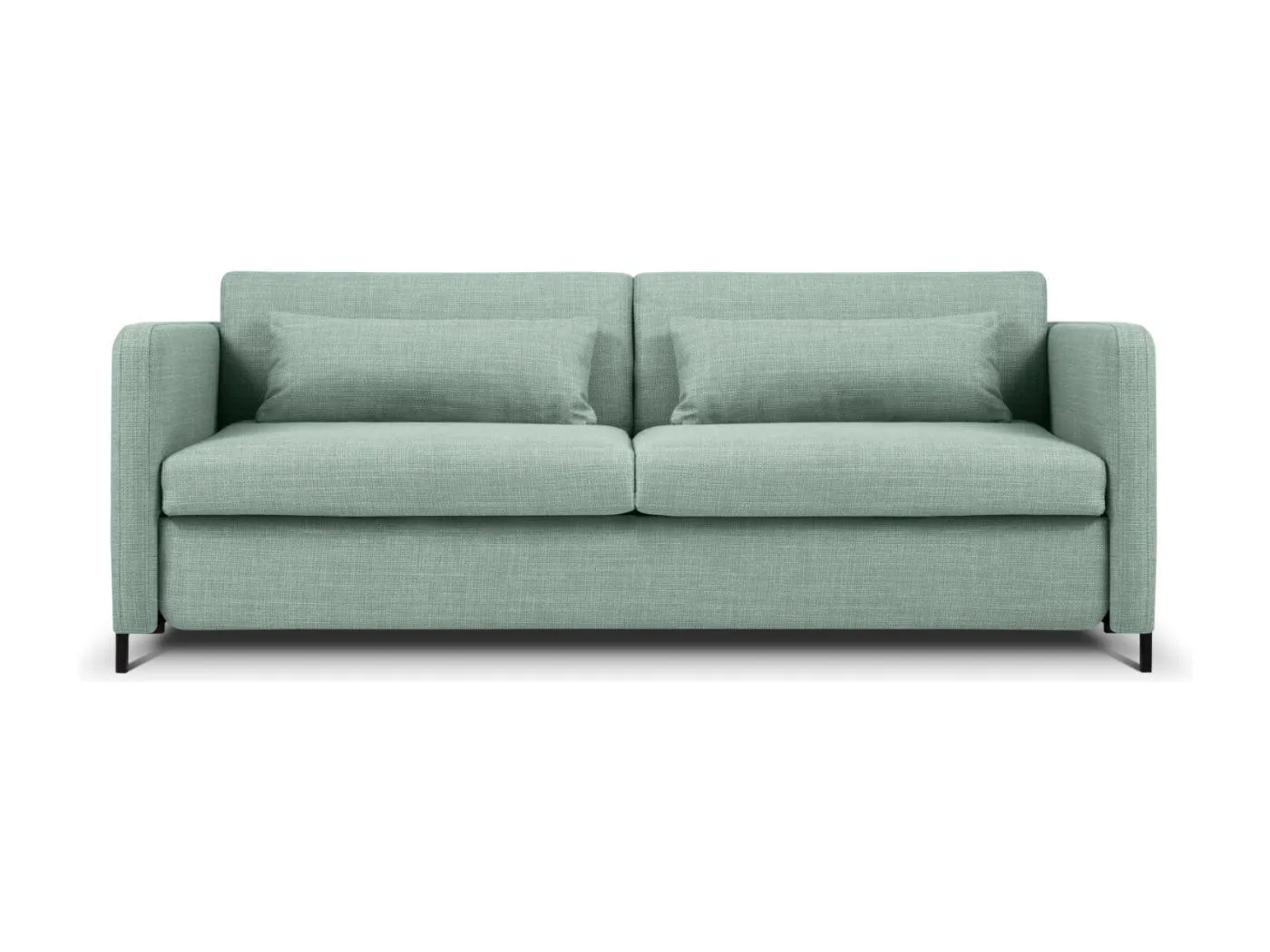 CXL by Christian Lacroix - 3-Sitzer ausklappbares Sofa "Yanis" Sitzer aus strukturiertem Stoff minze - 202x102x80cm