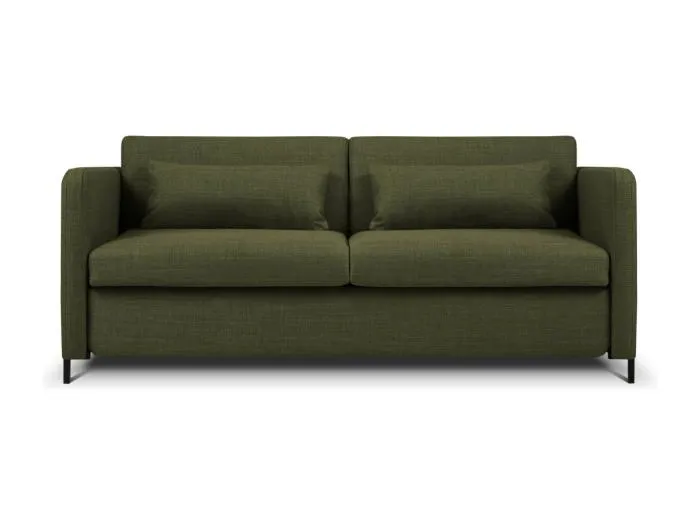 CXL by Christian Lacroix - 2-Sitzer ausklappbares Sofa "Yanis" Sitzer aus strukturiertem Stoff grün - 182x102x80cm