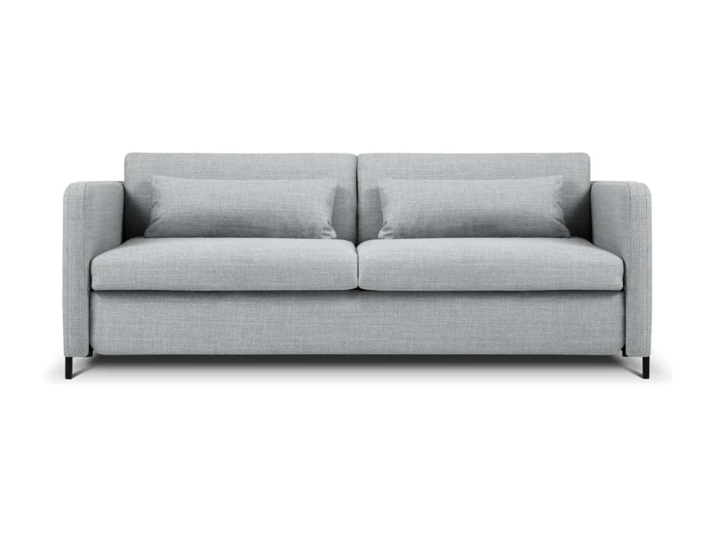 CXL by Christian Lacroix - 3-Sitzer ausklappbares Sofa "Yanis" Sitzer aus strukturiertem Stoff hellgrau - 202x102x80cm