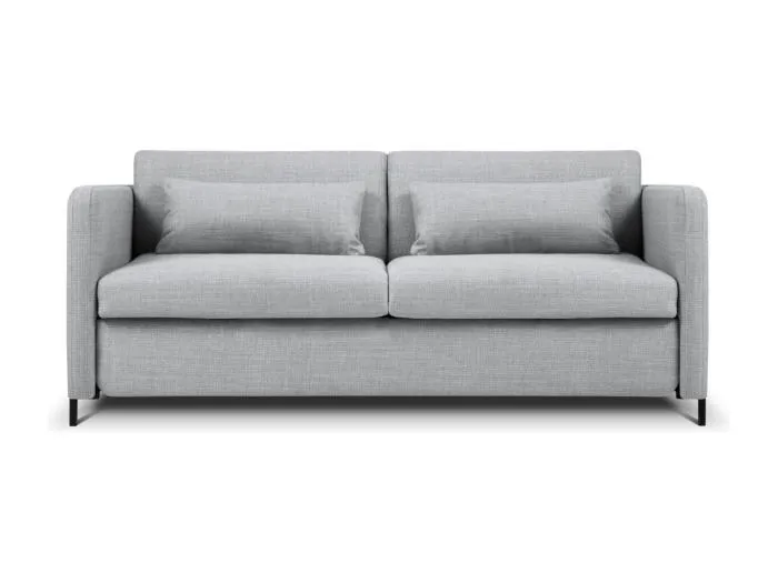 CXL by Christian Lacroix - 2-Sitzer ausklappbares Sofa "Yanis" Sitzer aus strukturiertem Stoff hellgrau - 182x102x80cm