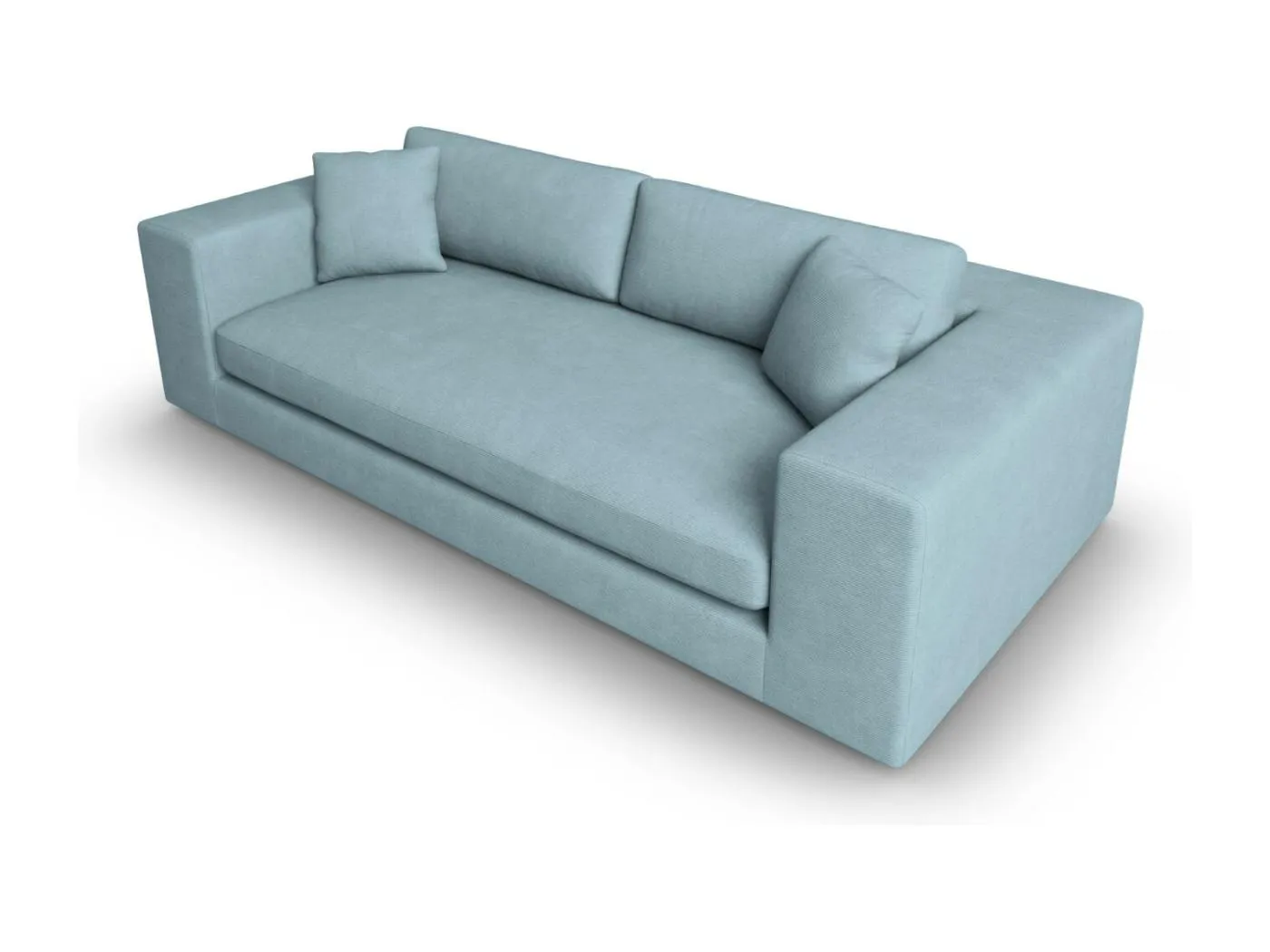 CXL by Christian Lacroix - 4-Sitzer Sofa "Tendance" Sitzer aus Cord hellblau - 262x122x72cm