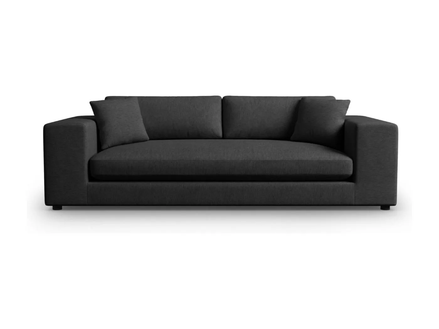 CXL by Christian Lacroix - 4-Sitzer Sofa "Tendance" Sitzer aus strukturiertem Stoff schwarz - 262x122x72cm