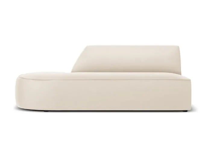 CXL by Christian Lacroix - 2-Sitzer modulares Sofa links "Charles" Sitzer aus Samt beige - 181x93x69cm