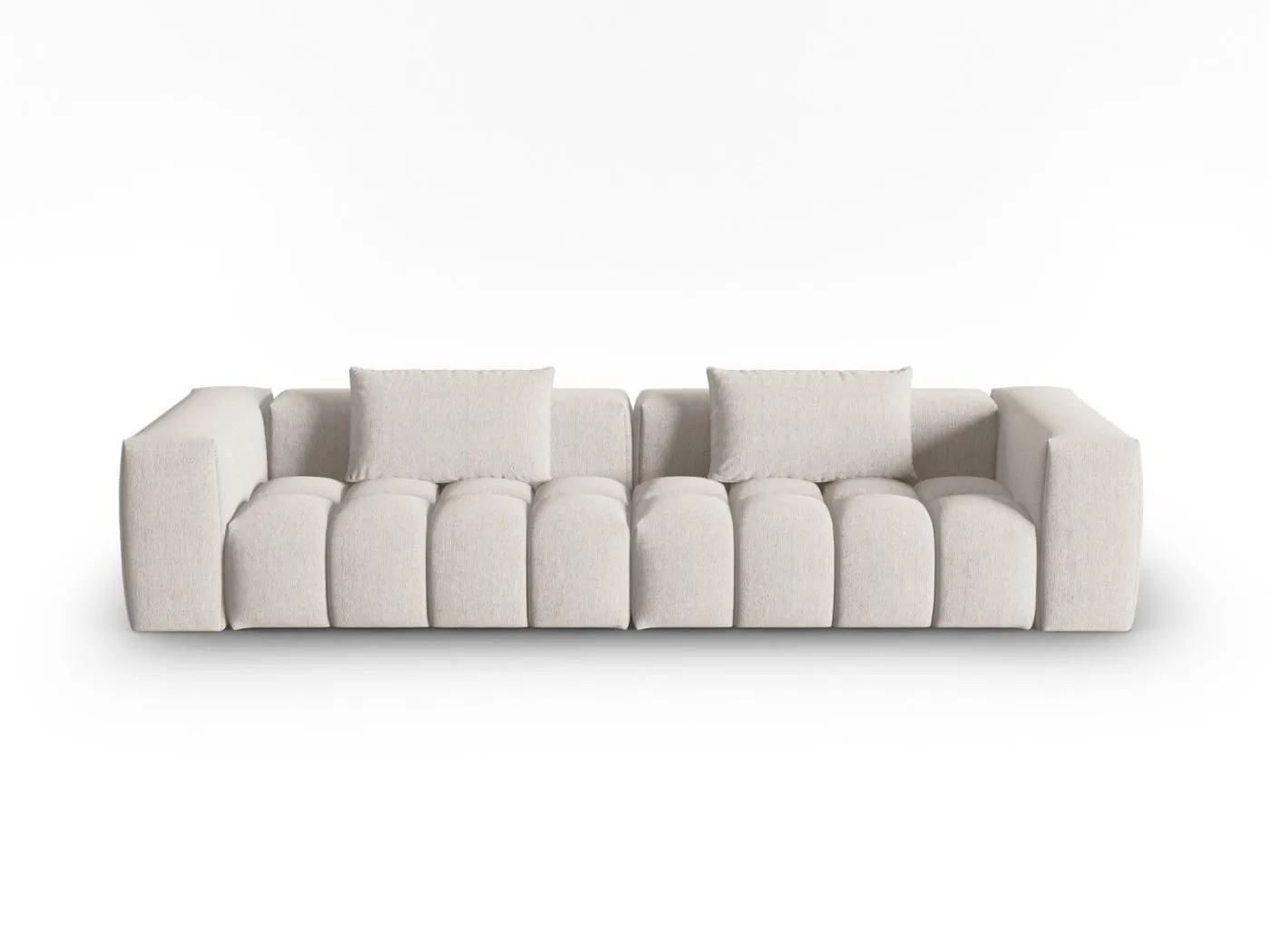 CXL by Christian Lacroix - 5-Sitzer modulares Sofa "Lorella" Sitzer aus strukturiertem Stoff beige - 290x85x70cm