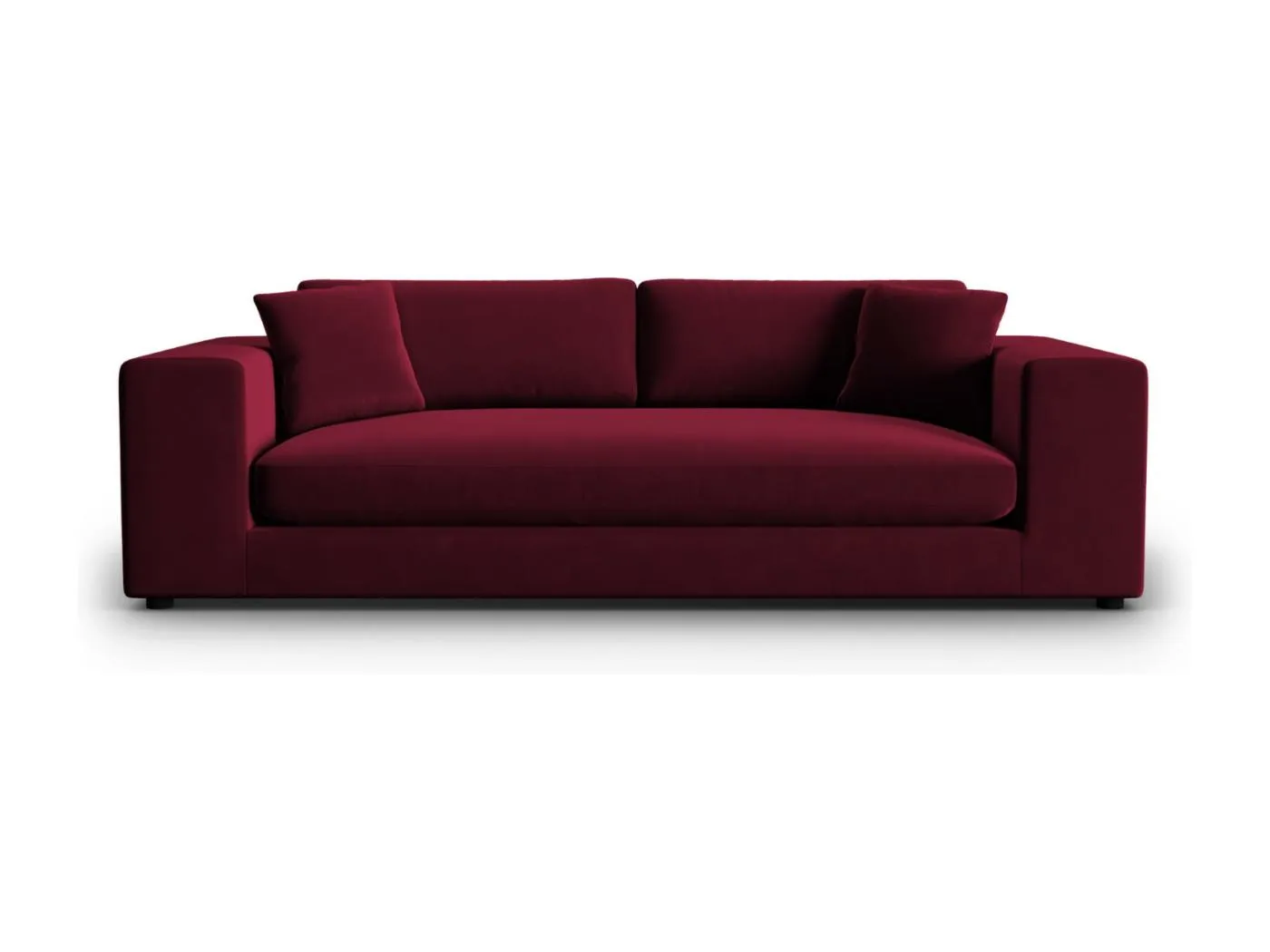 CXL by Christian Lacroix - 4-Sitzer Sofa "Tendance" Sitzer aus Samt rot - 262x122x72cm