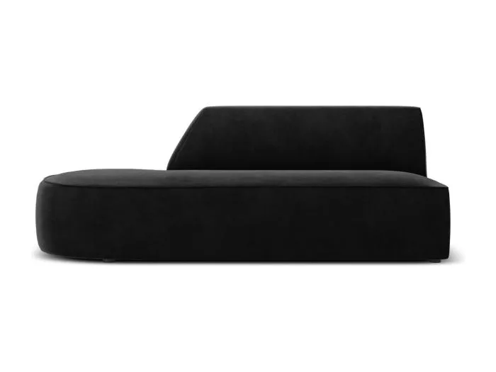 CXL by Christian Lacroix - 2-Sitzer modulares Sofa links "Charles" Sitzer aus Samt schwarz - 181x93x69cm