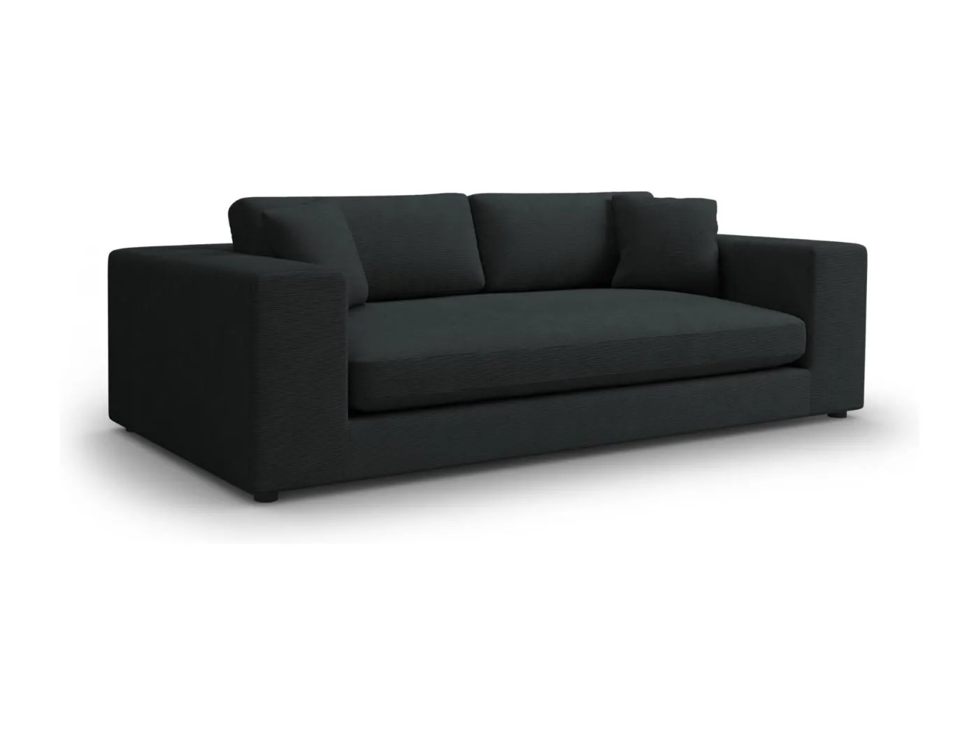 CXL by Christian Lacroix - 4-Sitzer Sofa "Tendance" Sitzer aus Cord schwarz - 262x122x72cm