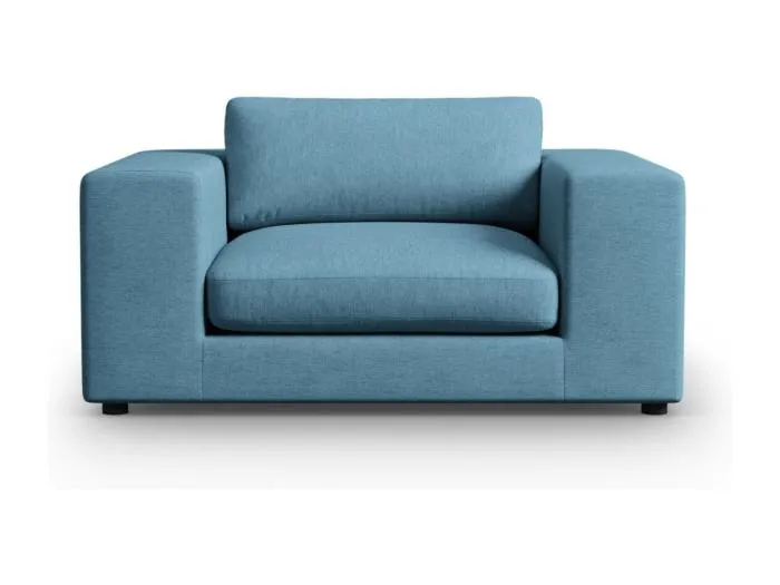 CXL by Christian Lacroix - 1,5-Sitzer Sofa "Tendance" Sitzer aus strukturiertem Stoff blau - 156x122x72cm
