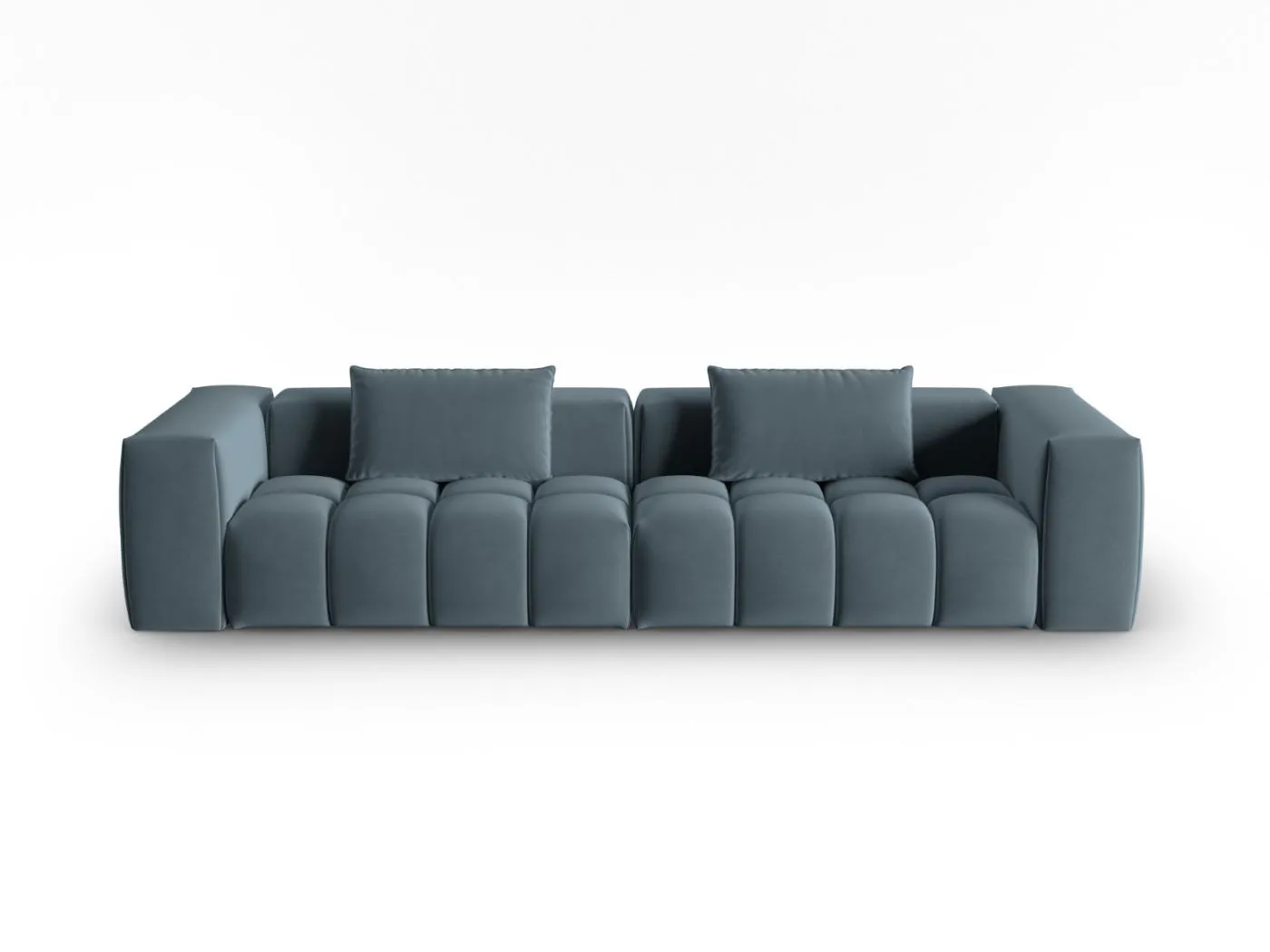 CXL by Christian Lacroix - 5-Sitzer modulares Sofa "Lorella" Sitzer aus Samt pastellblau - 290x85x70cm