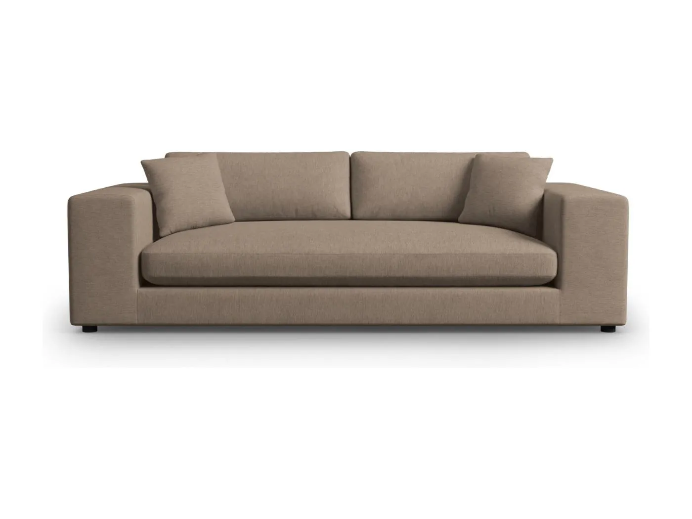 CXL by Christian Lacroix - 4-Sitzer Sofa "Tendance" Sitzer aus strukturiertem Stoff hellbraun - 262x122x72cm