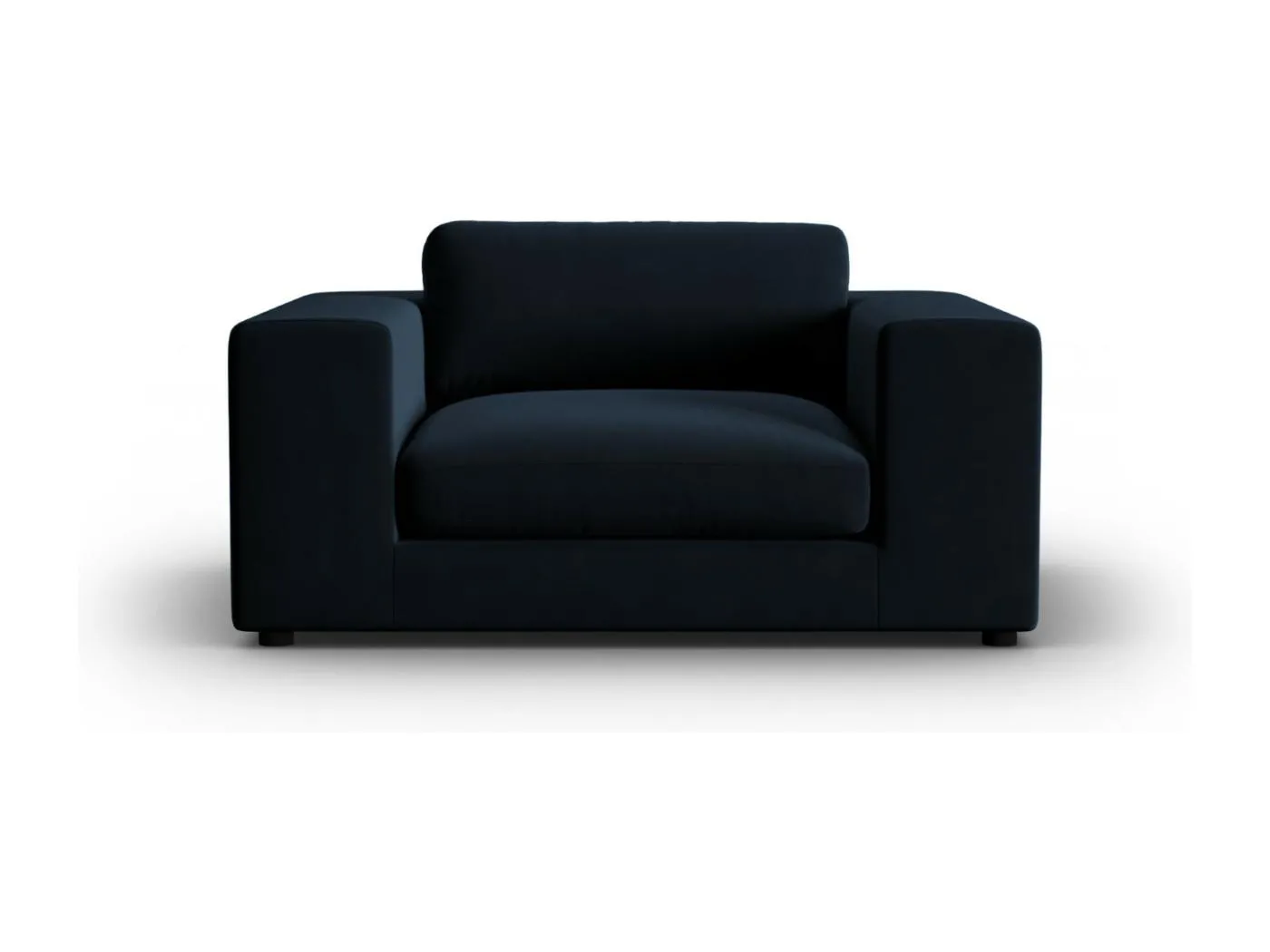 CXL by Christian Lacroix - 1,5-Sitzer Sofa "Tendance" Sitzer aus Samt dunkelblau - 156x122x72cm