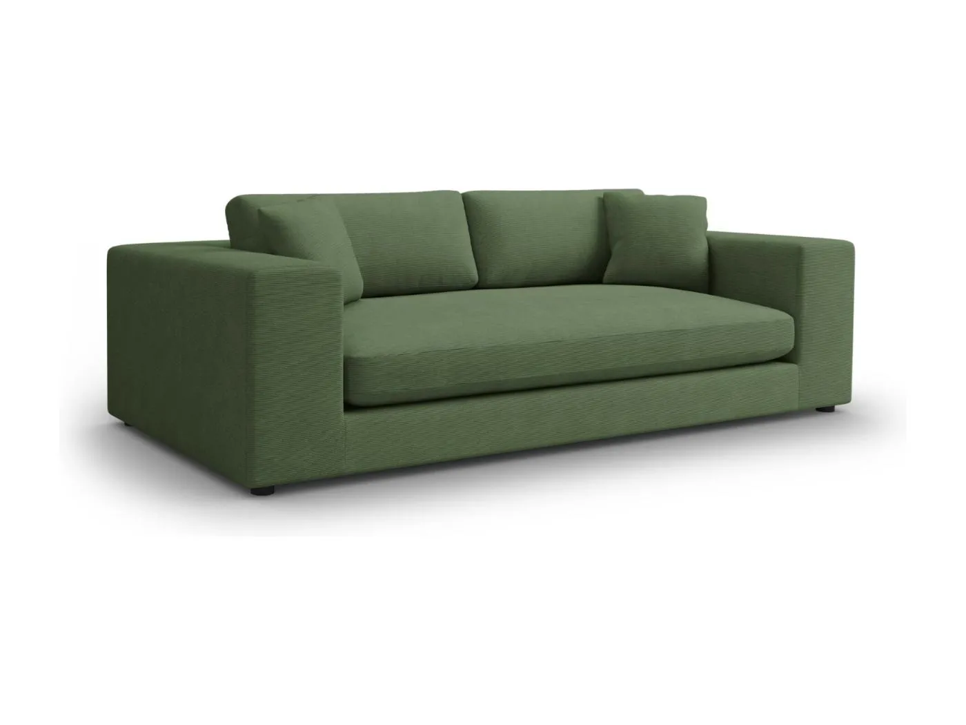 CXL by Christian Lacroix - 4-Sitzer Sofa "Tendance" Sitzer aus Cord grün - 262x122x72cm