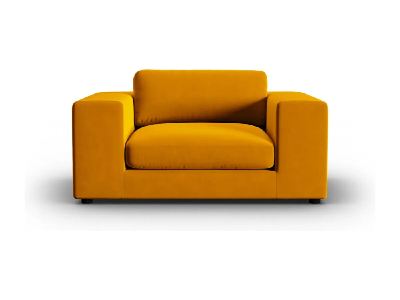 CXL by Christian Lacroix - 1,5-Sitzer Sofa "Tendance" Sitzer aus Samt gold - 156x122x72cm