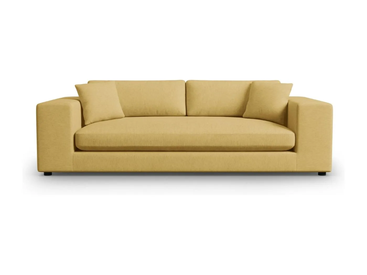 CXL by Christian Lacroix - 4-Sitzer Sofa "Tendance" Sitzer aus strukturiertem Stoff gelb - 262x122x72cm