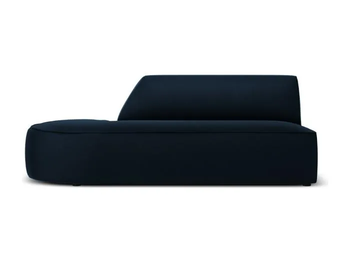 CXL by Christian Lacroix - 2-Sitzer modulares Sofa links "Charles" Sitzer aus Samt dunkelblau - 181x93x69cm