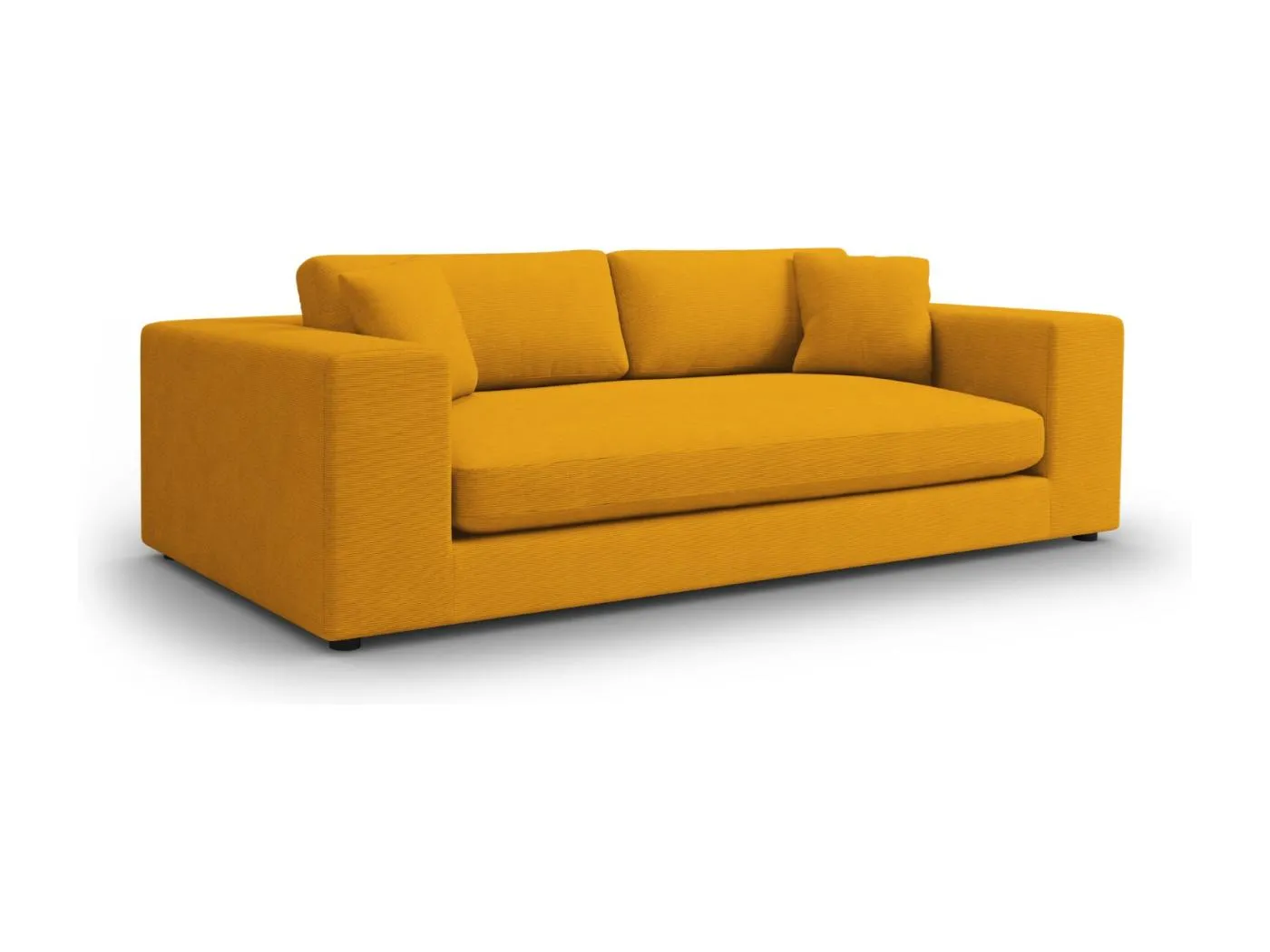 CXL by Christian Lacroix - 4-Sitzer Sofa "Tendance" Sitzer aus Cord gelb - 262x122x72cm