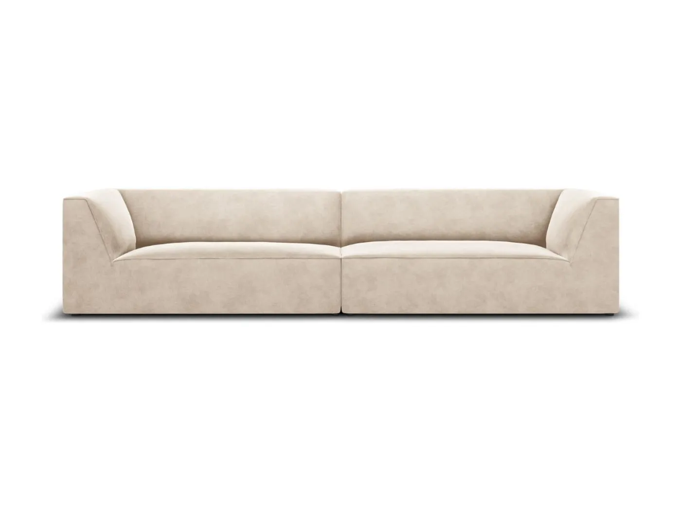 CXL by Christian Lacroix - 4-Sitzer Sofa "Charles" Sitzer aus Samt leichtes beige - 302x93x69cm