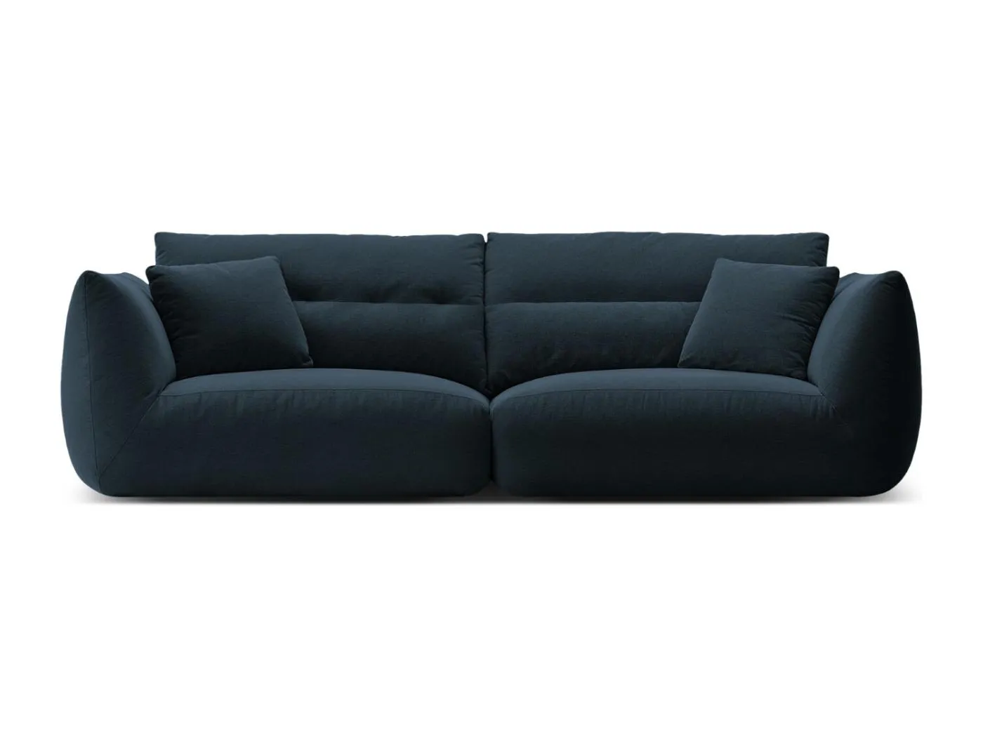 CXL by Christian Lacroix - 4-Sitzer modulares Sofa "Maurie" aus Chenille-Stoff marineblau - 264x107x90cm